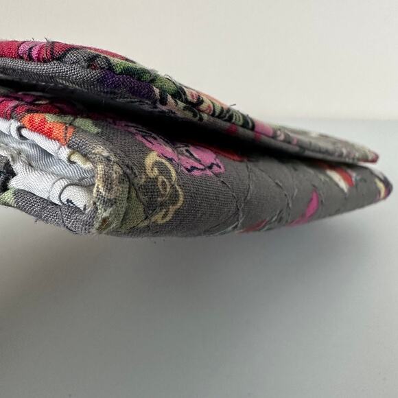 Vera Bradley Hope Blooms RFID Trifold Clutch Wallet Floral Lightweight Carryall - Picture 7 of 10